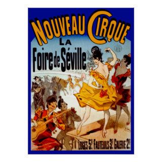 Nouveau Cirque ~ Vintage French Circus Ad Poster