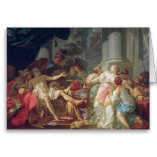 The Death of Seneca, 1773 Greeting Cards