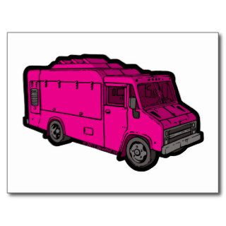 Food Truck Basic (Pink) Postcard