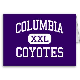 Columbia   Coyotes   High   Burbank Washington Greeting Cards