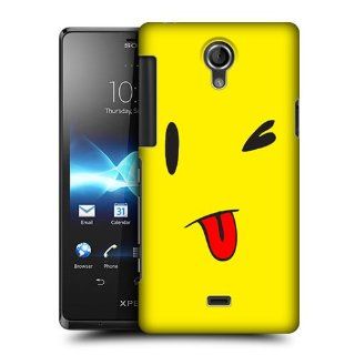 Head Case Designs Teasing Emoticon Kawaii Edition Hard Back Case For Sony Xperia T LT30P Cell Phones & Accessories