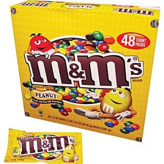 M&Ms Peanut Candy, 1.74 oz. Bags, 48 Bags/Box  Make More Happen at