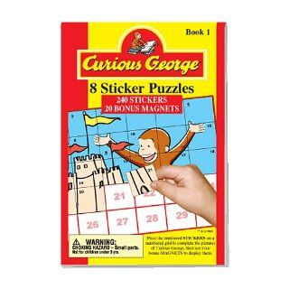 Curious George 8 Sticker Puzzle [Book 1] Toys & Games