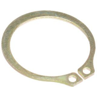 Standard External Retaining Ring, Tapered Section, Axial Assembly, 1060 1090 Carbon Steel, Cadmium Plated Finish, 5/16" Shaft Diameter, 0.042" Thick, Made in US (Pack of 10)