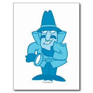 Blue Detective Thinking and Grinning Postcards