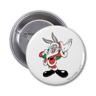 Bugs Bunny Santa Waving Pin