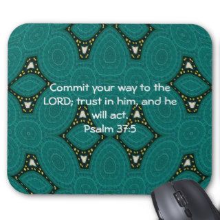 Bible Verses Motivational Scriptures Psalm 375 Mouse Pad