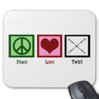 Peace Love Twirl Mousepads