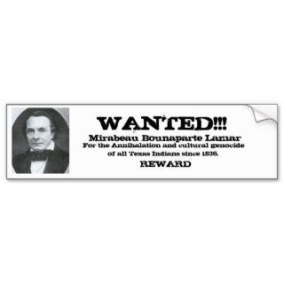Lamar Wanted Poster Bumper Sticker