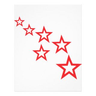 red stars icon flyer