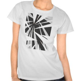 Monotone geometric graphic design tee shirt