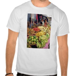 Fruit and vegetable stall tee shirt
