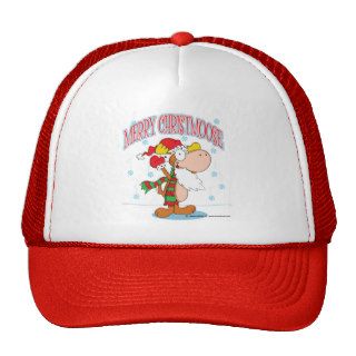 Cartoon Christmas Moose Hat