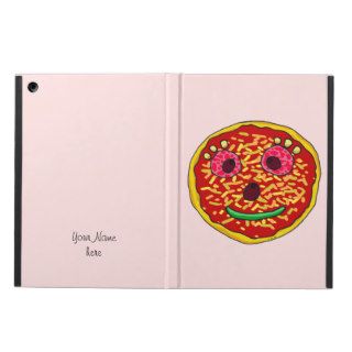 Funny pizza face iPad air covers