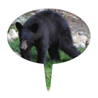 Wild Black Bear in the Woods Cake Topper