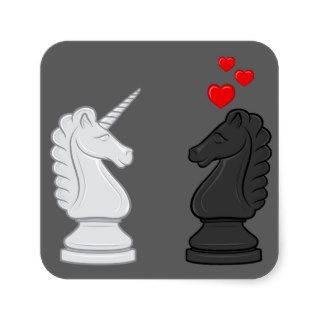 Unicorn Chess Knight Stickers