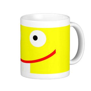 cute funny silly cartoon smiley smile face mug