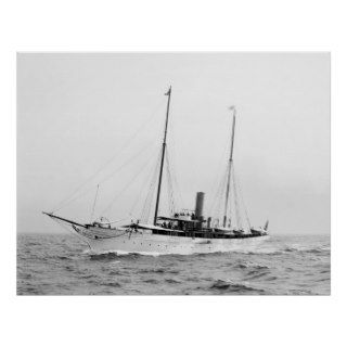 Steam Yacht North Star, early 1900s Poster