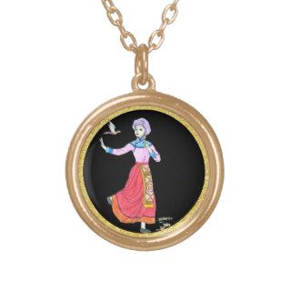 Chinese culture Tujia 土家族 People Gold Necklace G