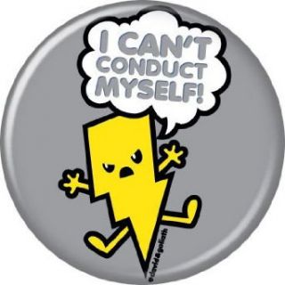 David and Goliath Cant Conduct Myself Button 82243 Novelty Buttons And Pins Clothing