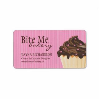 Cupcake Business Packaging Labels