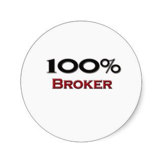 100 Percent Broker Sticker