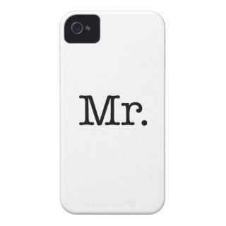 Black and White Mr. Wedding Anniversary Quote iPhone 4 Cover