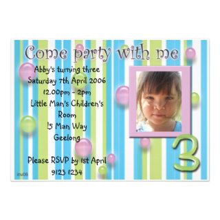 Childs party invitations