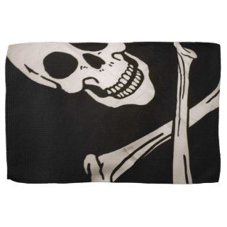 Jolly Roger Pirate Cloth Flag 16" x 24" Hand Towel