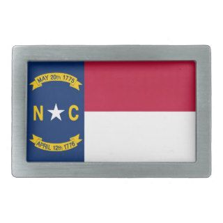 North Carolina State Flag Belt Buckle