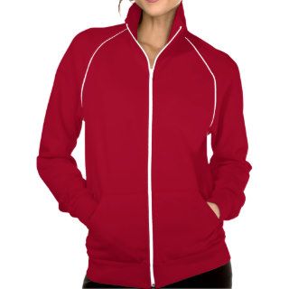 Women's Apparel Fleece Track Jacket Red White