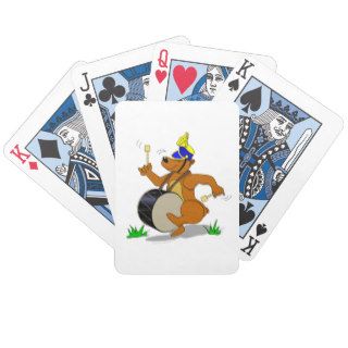 Bass Drum Marching Band Bear Playing Cards Deck
