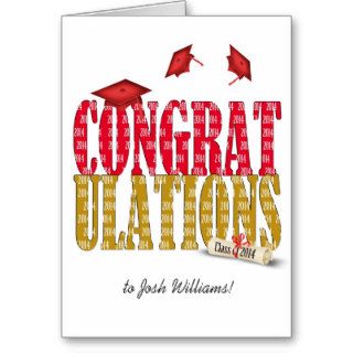 2014 Graduation Congratulations Greeting Cards