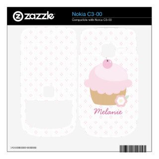 Girly Pink Cupcake Skin For The Nokia C3 00