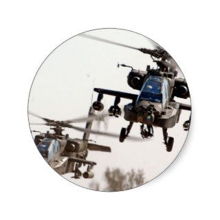 AH 64 Apache Stickers