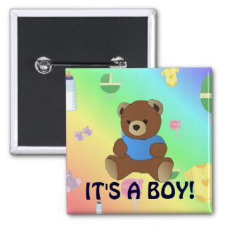 Baby Boy   Teddy Bear Buttons