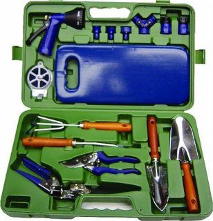 The Rumford Gardener AMW5000 16 Piece Tool Set with Molded Case  Patio, Lawn & Garden