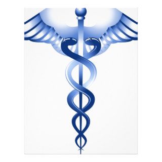 Medical Symbol Caduceus logo Letterhead Design