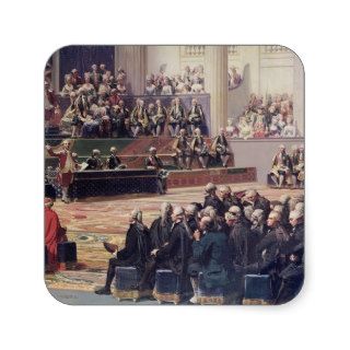 Opening of the Estates General at Versailles Square Stickers