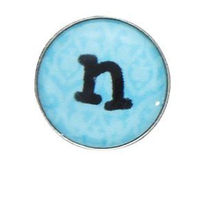 Ganz Everyday ER27488 .5" Letter N Snap On Pendant Charm  Other Products  