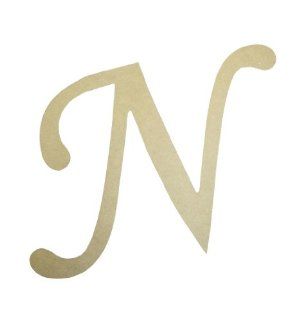 Nursery Decor Unfinished Letter Mono type N 6 Inch