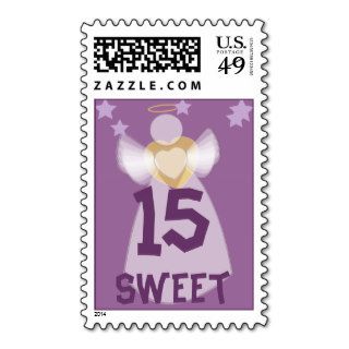 Sweet Fifteen Postal Stamp Customize
