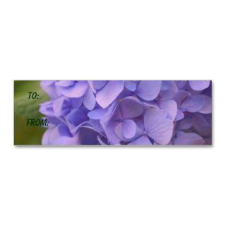 Blue Hydrangea Flower Photo Gift Tag Business Card Template