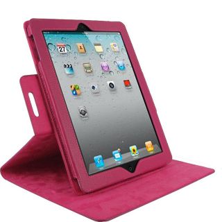 rooCASE Dual View Leather Case & Stylus for iPad 2