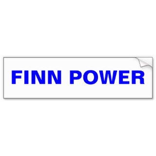 FINN POWER Bumper Sticker Upper Peninsula Finland