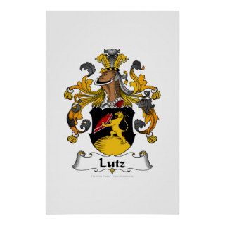 Lutz Family Crest Poster