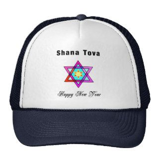 Jewish Star Shana Tova Trucker Hats