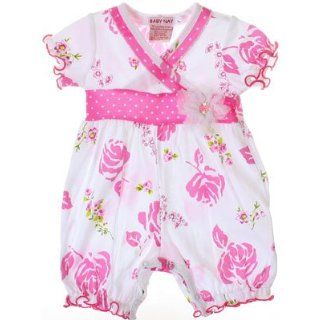 Baby Nay *Emily Rose* White Floral Kimono Romper 12m Clothing