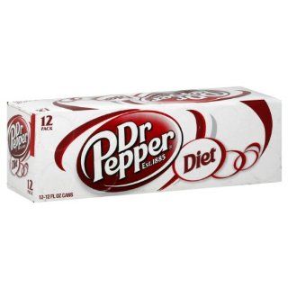 Dr. Pepper Diet Soda, 12 oz Can (Pack of 24)  Soda Soft Drinks  Grocery & Gourmet Food