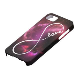 infinity love   pink nebula iPhone 5 case